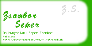 zsombor seper business card